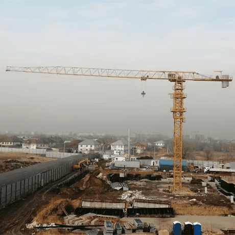 8 Ton Lifting Capacity XC-MG 6013-8 Crane 60m Jib Length Second Hand Flat Top Tower Crane